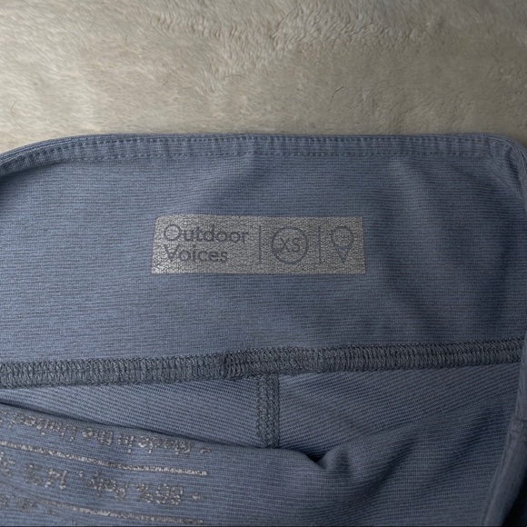 Outdoor Voices blue quartz warmup leggings 7/8 - Picture 5 of 5